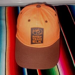 Rocky Mountain Elk Foundation Hunter Orange Strap-on Hat Cap
